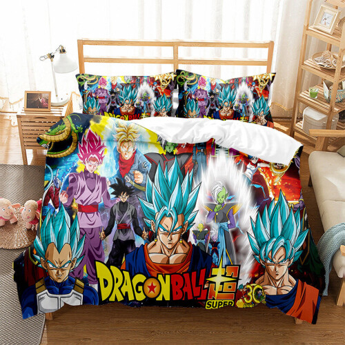 (Style 07, Single) Dragon ball Bedding Single Double King Duvet Cover