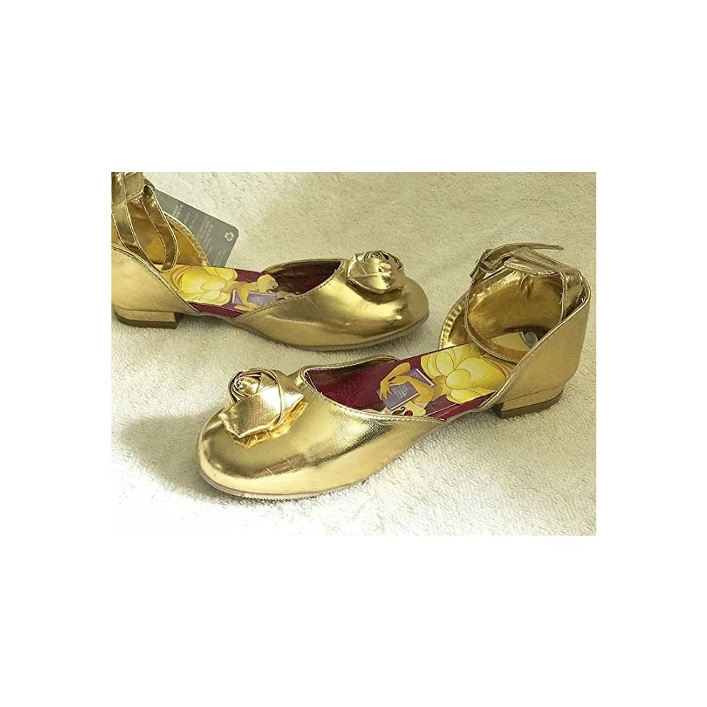 Beauty and the Beast Shoes Girls Kids FORMAL Gold size UK 9, EU27