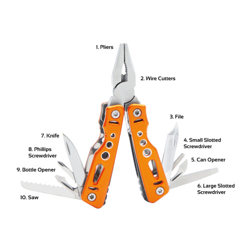 Milestone 23920 Multi-Function Camping Tool & Pouch / 10 Functions 1