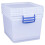 Really Useful Really Useful Set Of 3 33.5 Litre Plastic Nesting Boxes - Clear 1