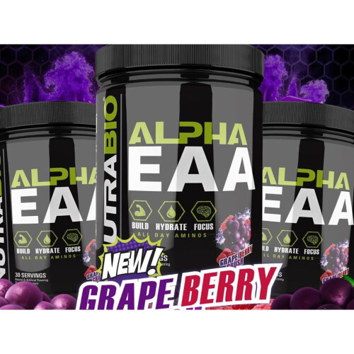NutraBio, Alpha EAA, Grape Berry Crush, 0.98 lb (444 g)