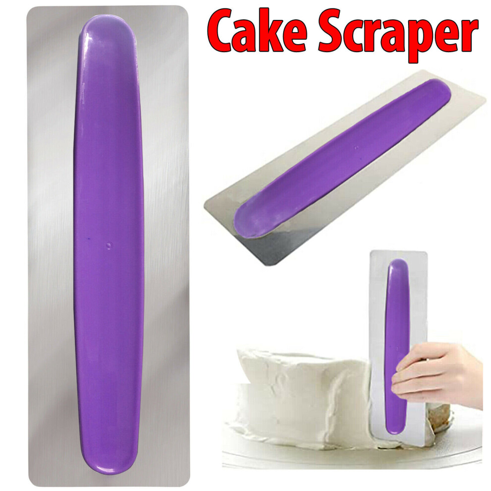 Stainless Steel Cake Smoother Edge Scraper Kitchen Flour Pastry Tool