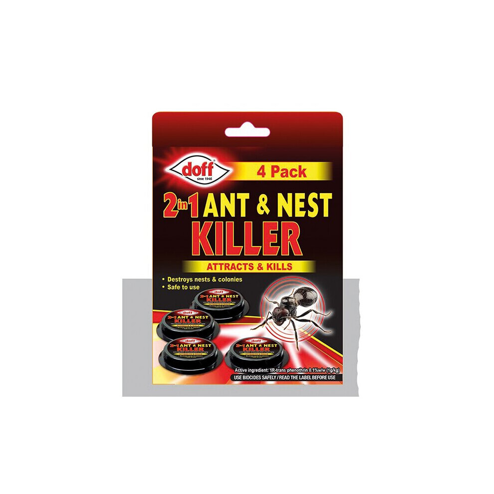 Doff 2 In 1 Ant & Nest Killer Bait Station X 4 Dp1092