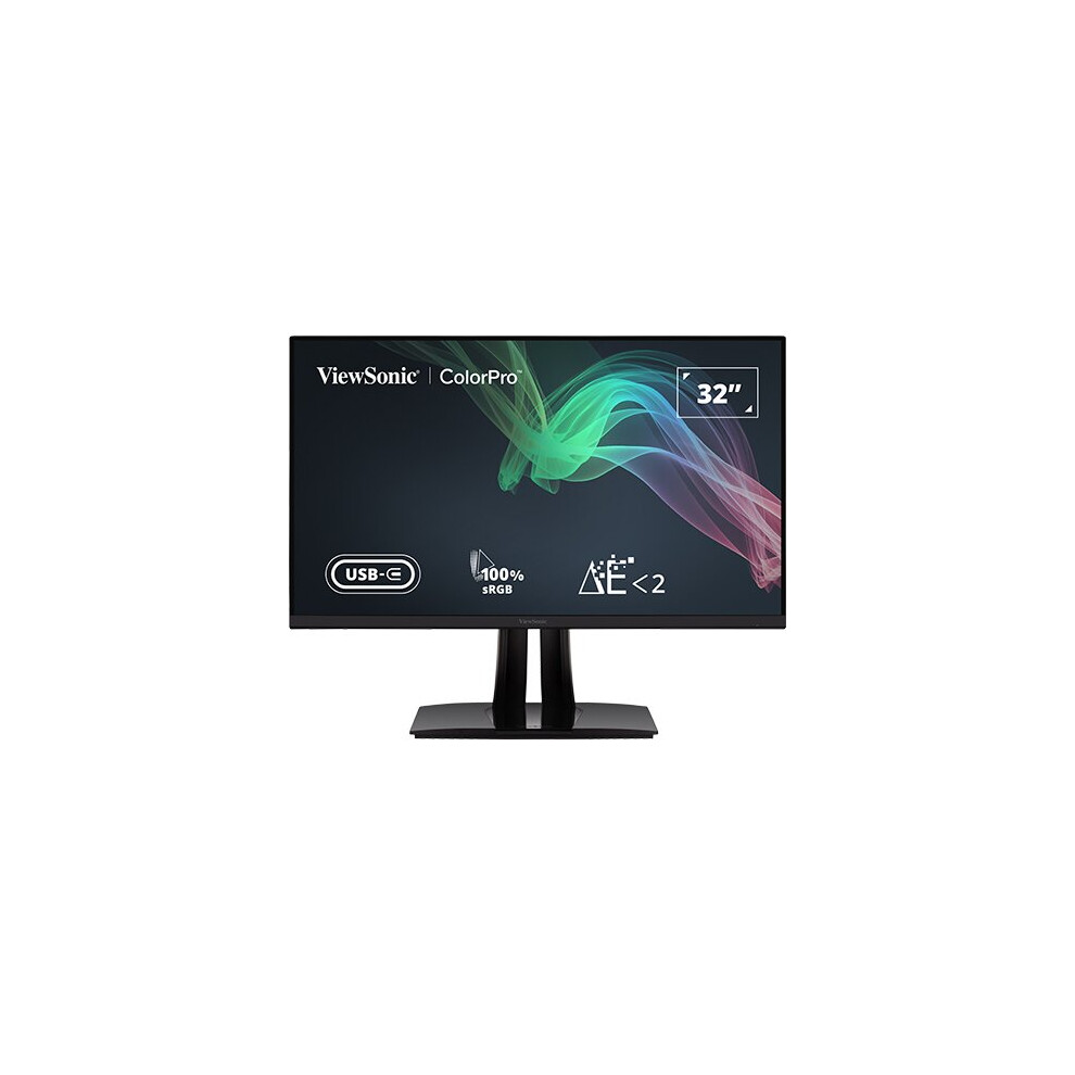 Viewsonic Colorpro Vp3256-4K - Led Monitor - 32" (31.5" Viewable) - 3840 X 2160 4K Uhd (2160P) @ 60 Hz - Ips - 350 Cd/M
