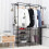 Clothes Rail Large Heavy Duty Wardrobe Organizer Hanging Coat 1
