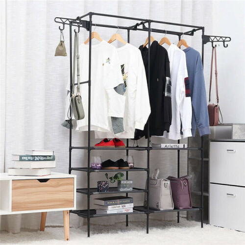 Clothes Rail Large Heavy Duty Wardrobe Organizer Hanging Coat