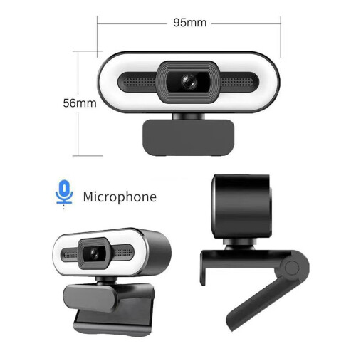 (1080P) USB LED Light Adjustable Fill Light Computer Camera Live Broadcast Conference. 1