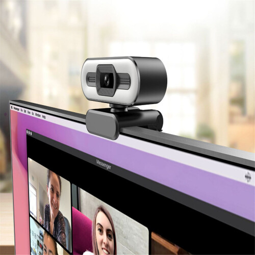 (1080P) USB LED Light Adjustable Fill Light Computer Camera Live Broadcast Conference. 2