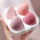 (Pink) 4Pcs/Box Dry Wet Makeup Sponge Blender Super Soft Beauty Egg 1