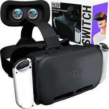 Orzly VR Headset designed for Nintendo Switch & Switch oled console with adjustable Lens for a virtual reality gaming experience and for Labo VR