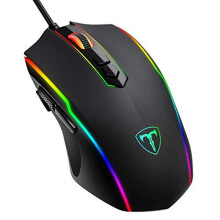 RGB Gaming Mouse Wired,Vollion PC Gaming Mice with 8 Programmable Buttons,Chroma RGB Backlit, 7200 DPI Adjustable,Comfortable Grip Ergonomic Opt