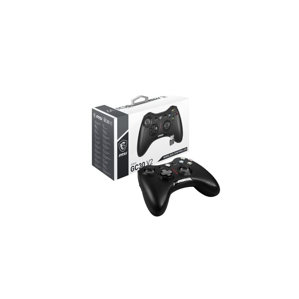 MSI FORCE GC30 V2 Wireless Gaming Controller 'PC and Android ready, Upto 8 hours battery usage, adjustable D-Pad cover, Dual vibration motor