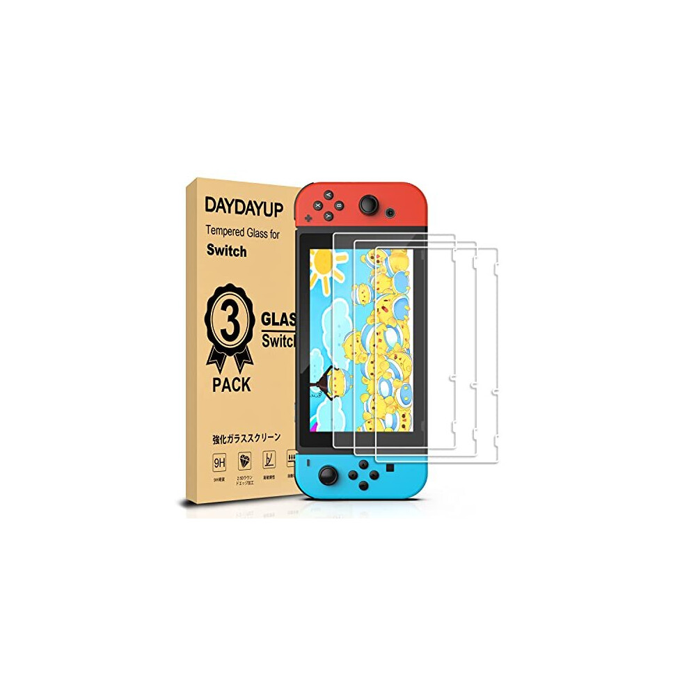 [3 Pack] Screen Protector Tempered Glass For Nintendo Switch - Hestia Goods Transparent Hd Clear Anti-Scratch Screen Protector For Nintendo Swit 192594349167