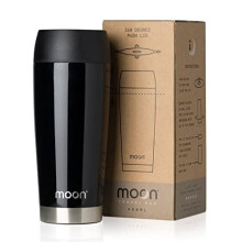 Moon Travel Mug - Insulated Travel Mugs for Coffee and Tea - Stainless Steel, Double Walled Reusable Coffee Cups with Free Carry Bag , Fits Car