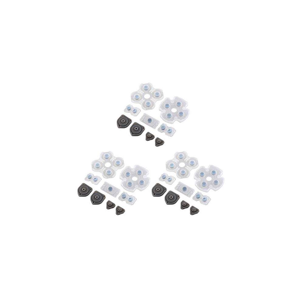 Onyehn 3 Set Silicone Conductive Rubber Pad Keypads For Sony Playstation 4 Ps4 Controller For Dualshock 4 Buttons Repair Replacemet Part 8414763963922