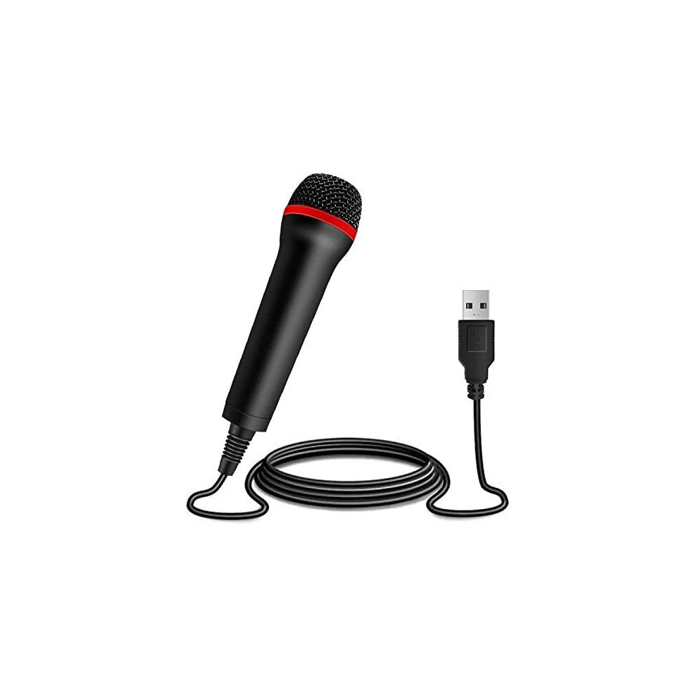 TPFOON 4 Meters USB Wired Microphone for Guitar Hero Rock Band