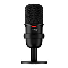 HyperX SoloCast -mikrofoni musta, Cardioid, Plug N Play -äänen tallennus USB-C-liitännällä, PC, PS5, PS4, Mac
