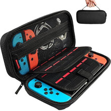 Daydayup Switch Case Compatible with Nintendo Switch/Switch OLED - Carrying Case with 20 Game Cartridges, Protective Hard Shell Travel Case Pouc