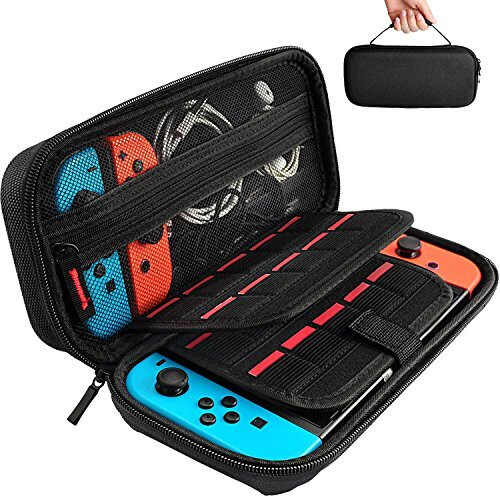 Daydayup Nintendo Switch/Switch OLED Carrying Case - Hard Shell Travel Case with 20 Game Cartridges