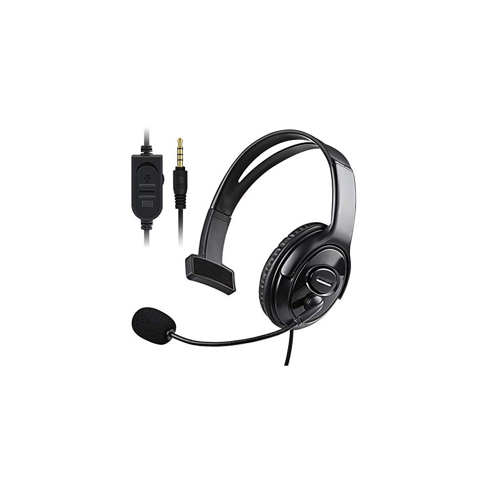 Unilateral Headset for PS5 PS4, Joso 3.5mm Wired Online Gaming One Ear Headphone with Microphone for Sony Playstation 5 4/PS4 Pro/PS4 Slim C-image-OPC-P8XYJ7W-NEW