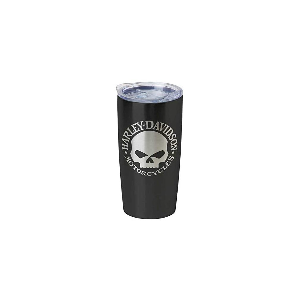 Harley-Davidson Core Willie G Skull Stainless Steel Travel Mug, Black HDX-98618