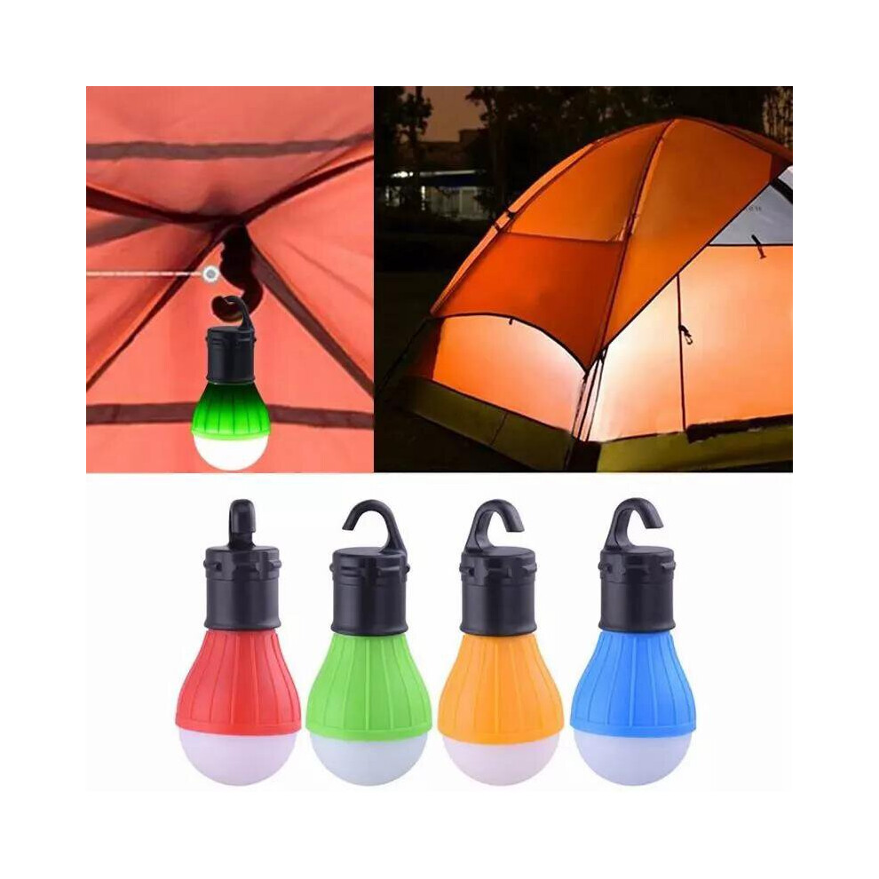 (Green) Portable LED Camping Light Emergency Light with Hanging Hook Tent Light Camping Lantern Waterproof