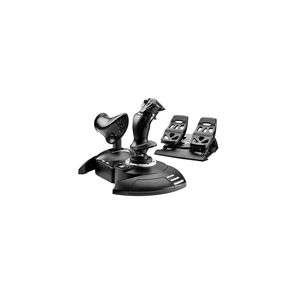 Thrustmaster T.Flight Full Kit X: Complete Kit for Flight Simulation, Joystick and Detachable Throttle, Rudder Pedals with Slide Rails, Compatib
