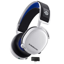 SteelSeries Arctis 7P+ Wireless Gaming Headset - Lossless 2.4 GHz - 30 Hour Battery Life - For PS5, PS4, PC, Mac, Android and Switch - White