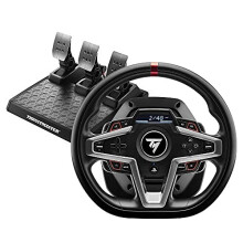 Thrustmaster T248 Racing Wheel & Magnetic Pedals with Hybrid Drive-25 Buttons, Dynamic Force Feedback, H.E.A.R.T Magnetic Paddle Shifters, PS5/PS4/PC