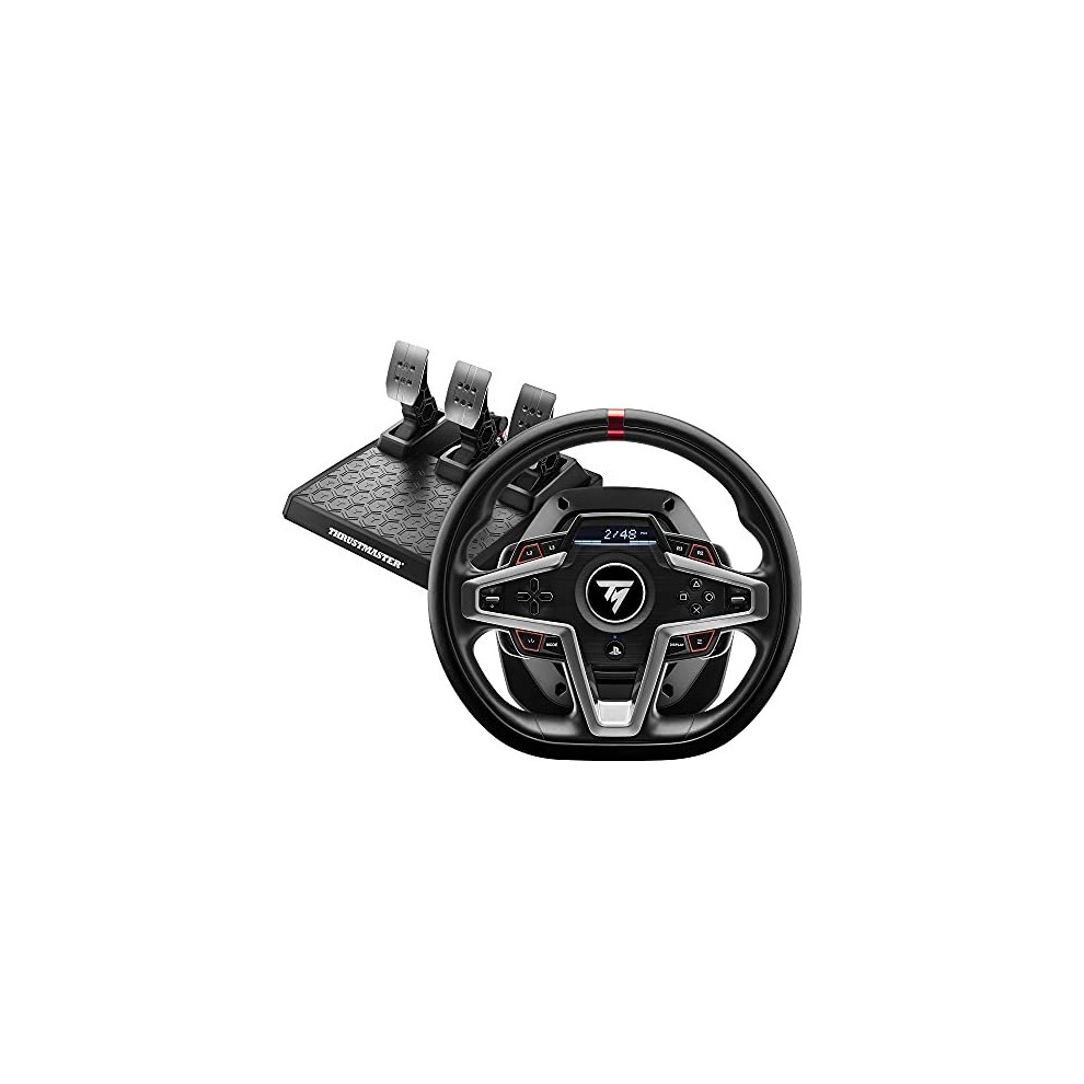 Thrustmaster T248 Racing Wheel & Magnetic Pedals With Hybrid Drive-25 Buttons, Dynamic Force Feedback, H.e.a.r.t Magnetic Paddle Shifters, Ps5/Ps4/Pc
