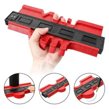(Red, 12 cm) Contour Gauge Tiling Laminate Edge Ruler