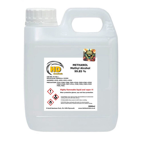 (2000ml -2L) Methanol 99.85% Metyl Alcohol Methanol Fuel