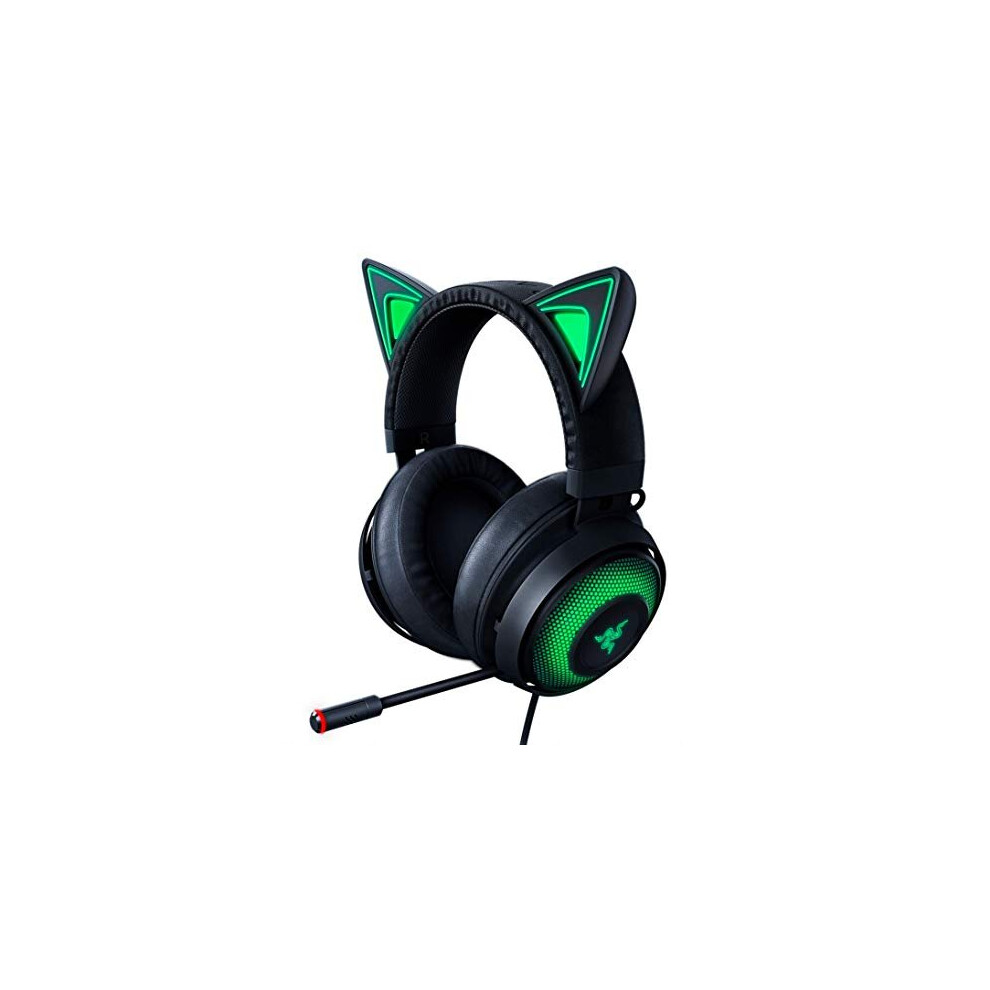 Razer Kraken Kitty RGB USB Gaming Headset: THX 7.1 Spatial Surround Sound - Chroma RGB Lighting - Retractable Active Noise Cancelling Mic - Ligh