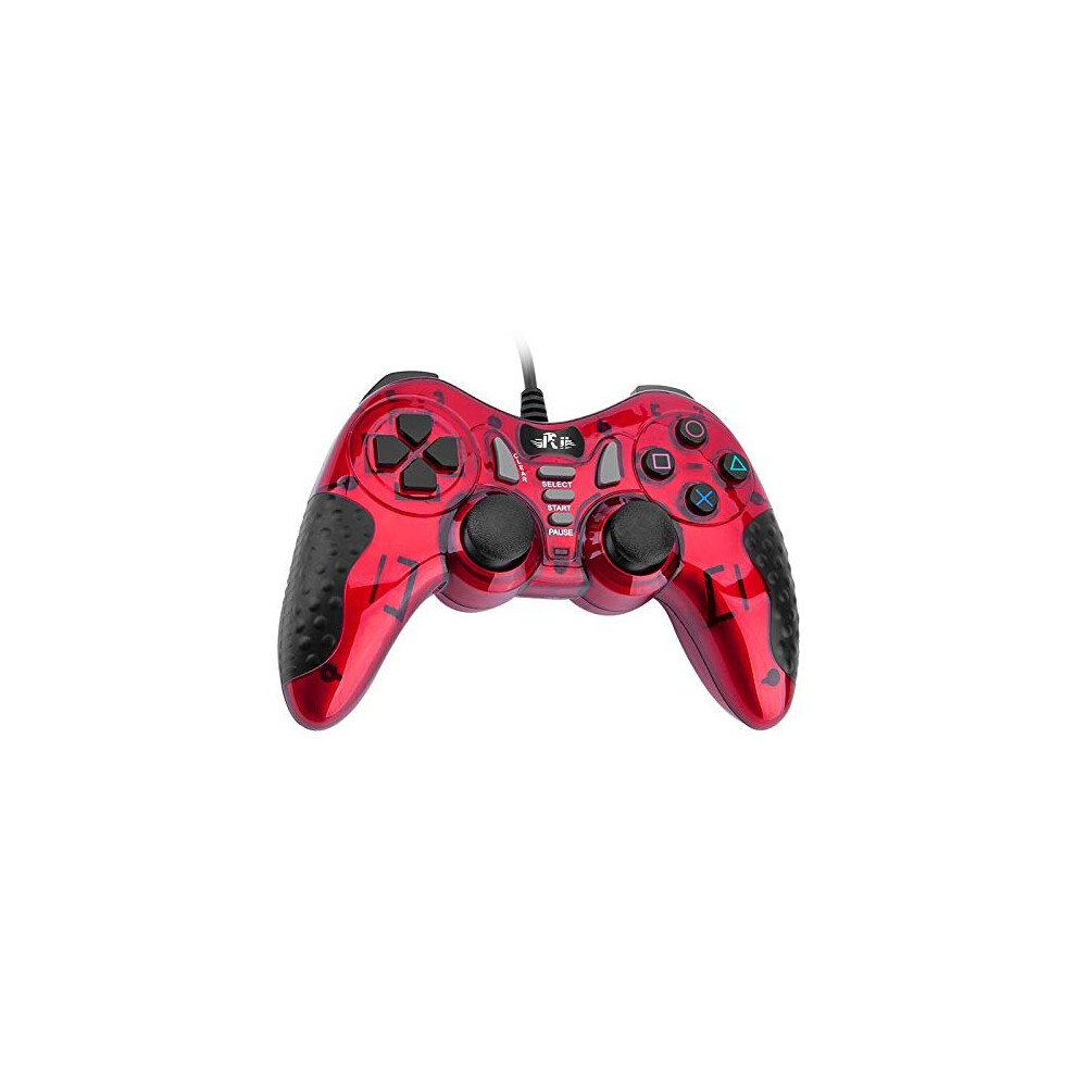 Rii Gaming Controller for PC,PC Controllers wired Gamepad Compatible with PS3,Switch,Windows 10/8/7, PC, Laptop,TV Box, Android(Red)