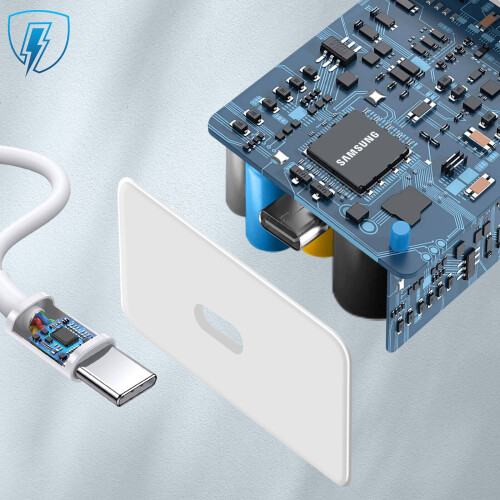 Samsung Cargador de Red USB C 15W + Cable USB C - 15W - SAMSUNG - Blanco 2