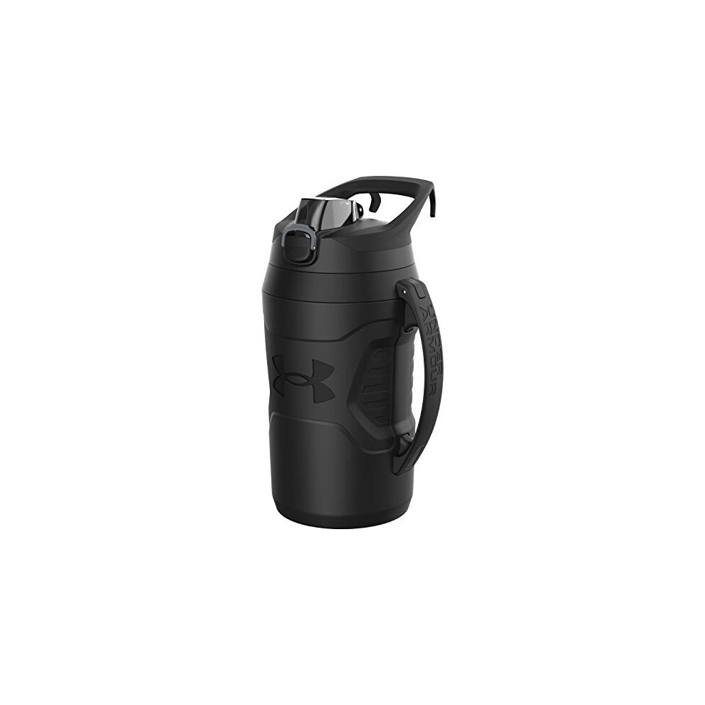 Under Armour Playmaker 64oz Water Bottle Jug, Fence Hook Handle, Protective Lid w/Lock Button, Outer Body Grip, For Kids & Adults, All Sport