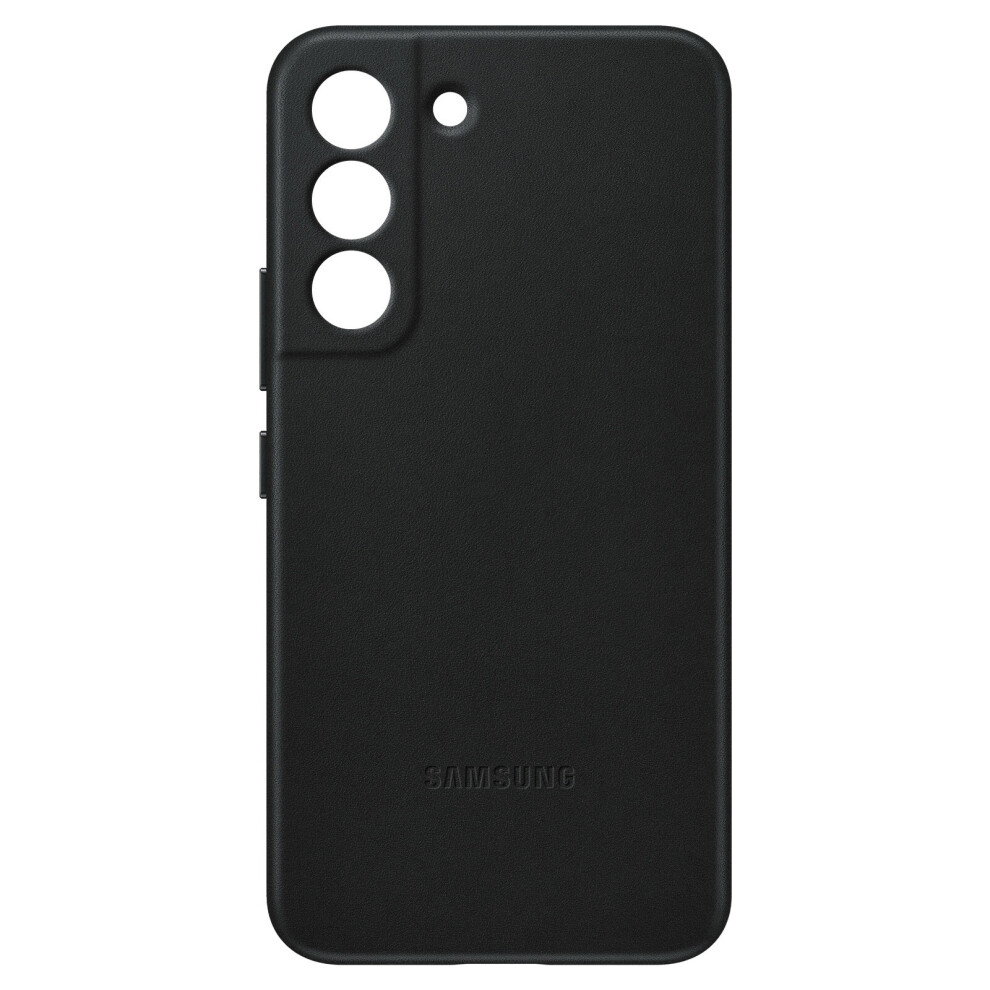 Case for Samsung Galaxy S22 Plus Ultra-thin and soft Samsung leather case black