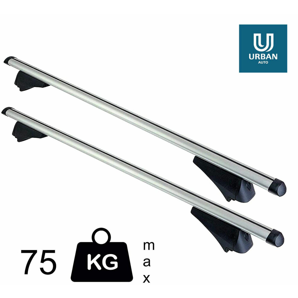 Roof Bars To Fit Peugeot 5008 (5 Door)(17-Date) With Solid Roof Rails