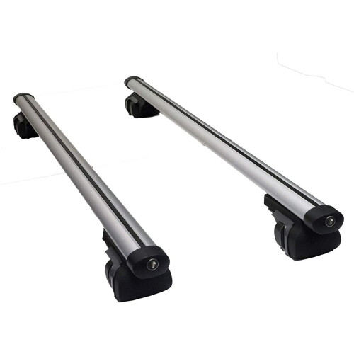 Roof Bars (in Ali) to fit Ssangyong Korando (5 door)(11-19) For Cars With Raised Running Rails