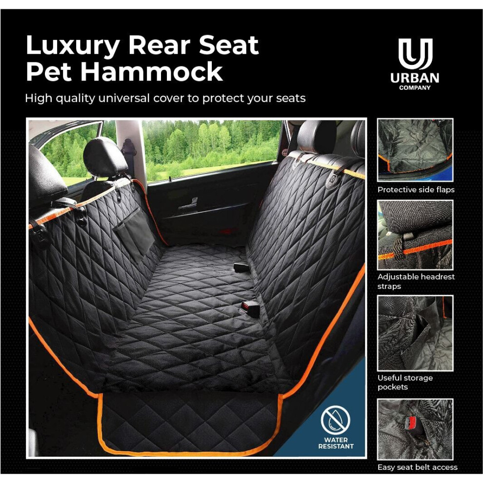 Car Rear Seat Cover Pet Hammock Dog To Fit Audi A4 Avant Waterproof Mat