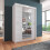 Arthauss (150cm, White) Sliding Mirror Door Wardrobe | Lisbon 1