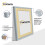 (A4 Pic (A3 Frame)) Light Grey Picture Frame Photo Frames With Ivory Mount Wall Art Hanging Frame Home Decor Frame 3