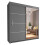 Arthauss (203cm, Grey) Sliding Mirror Door Wardrobe | Vision 1