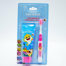 Babyshark Toothbrush & Toothpaste Set 75ml For Kids & Children