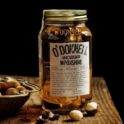 (Macadamia) O'Donnell Moonshine with Pourer Lid Gift Set 2