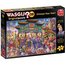 Wasgij Original Chinese New Year 1000-Piece Jigsaw Puzzle by Paul Gibbs - Brain-teasing, vibrant design, 68 x 49 cm finished size, recycled board