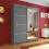 Arthauss (150cm, Grey) Sliding Mirror Door Wardrobe | Vision 1