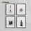 (A2 Pic (A1 Frame)) Dark Grey Picture Frame Photo Frames With White Mount Wall Art Hanging Frame Home Decor Frame 9