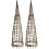 Selections Set of 2 Rustic Willow Garden Obelisks (1.15m) 1