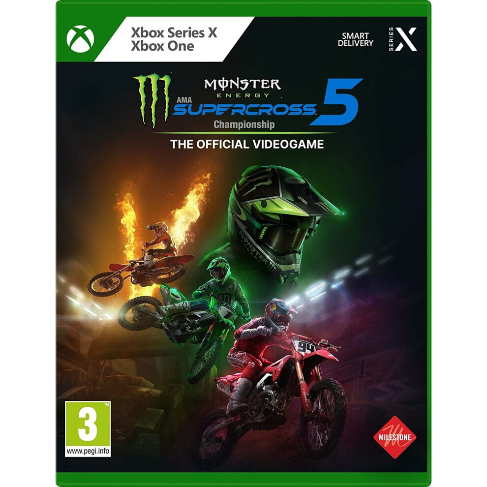 Monster Energy Supercross The Official Videogame 5 Xbox One | Xbox Series X Game 8057168504699